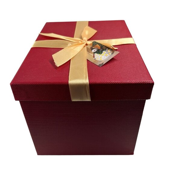 QVC Home Reflections Christmas Snowman Luminary Frameless Candle W/Box - Picture 11 of 13